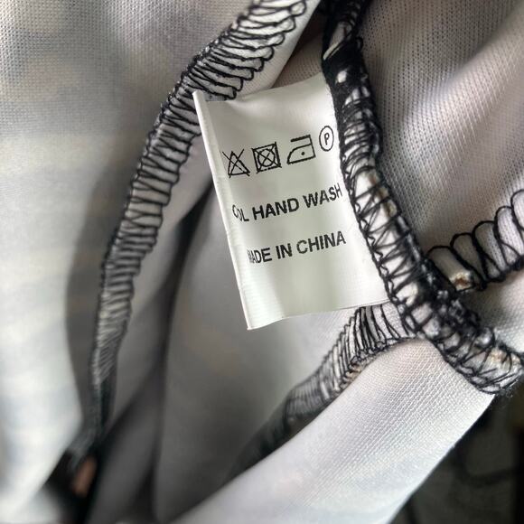 Queen B Maternity Animal Print Midi Dress Tan Black Size 16 Short Sleeve Zip - Picture 13 of 16